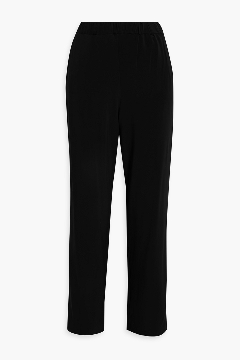 Max Mara Pontile Jersey Straight-leg Pants In Black