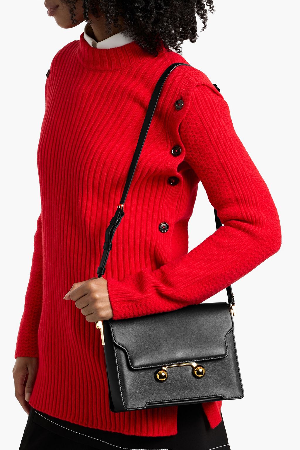 MARNI Trunkaroo leather shoulder bag