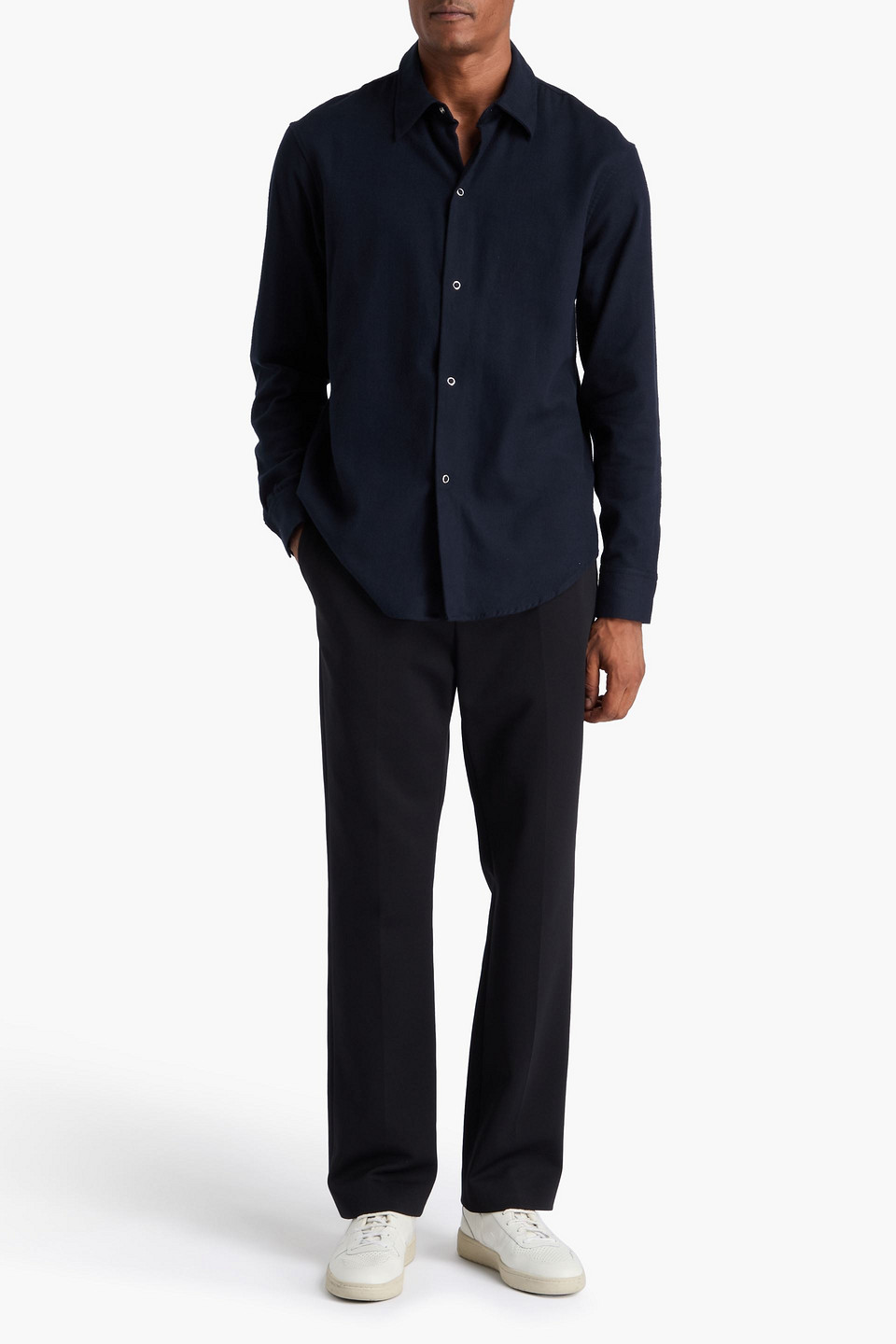 SANDRO COTTON-FLANNEL SHIRT