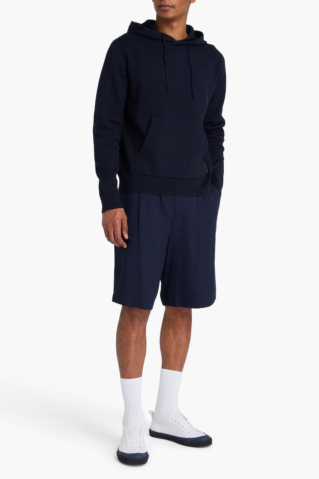 SANDRO Knitted hoodie
