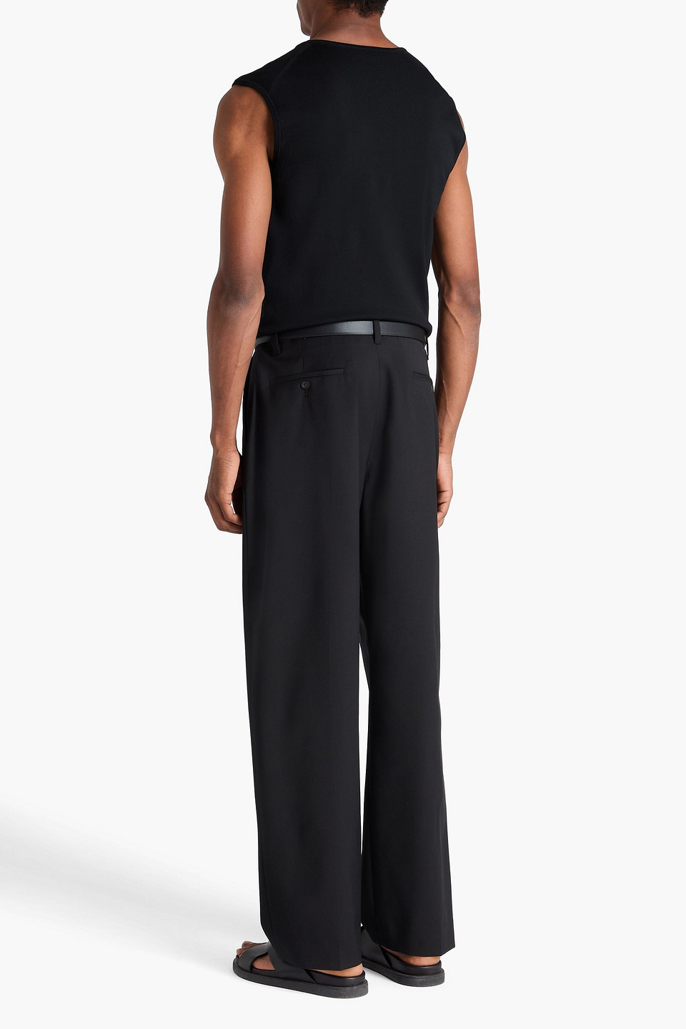 SANDRO WOOL-BLEND PANTS