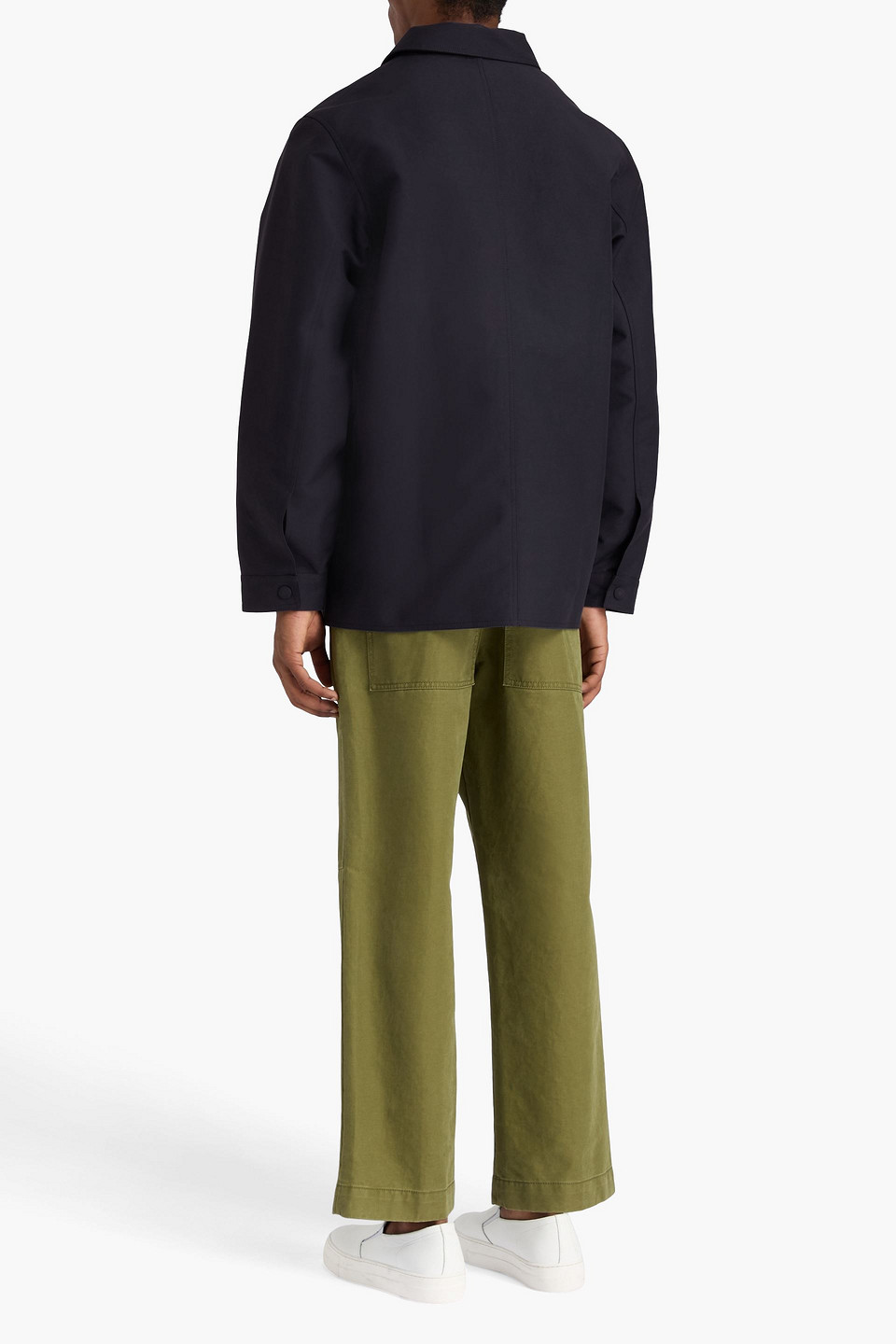 Officine Generale Hope Twill Jacket In Blue