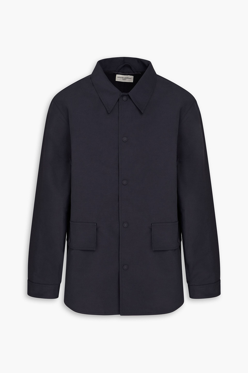 Officine Generale Hope Twill Jacket In Blue
