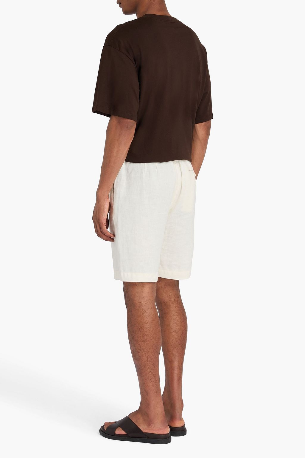 SANDRO Floral-appliquéd cotton-jersey T-shirt