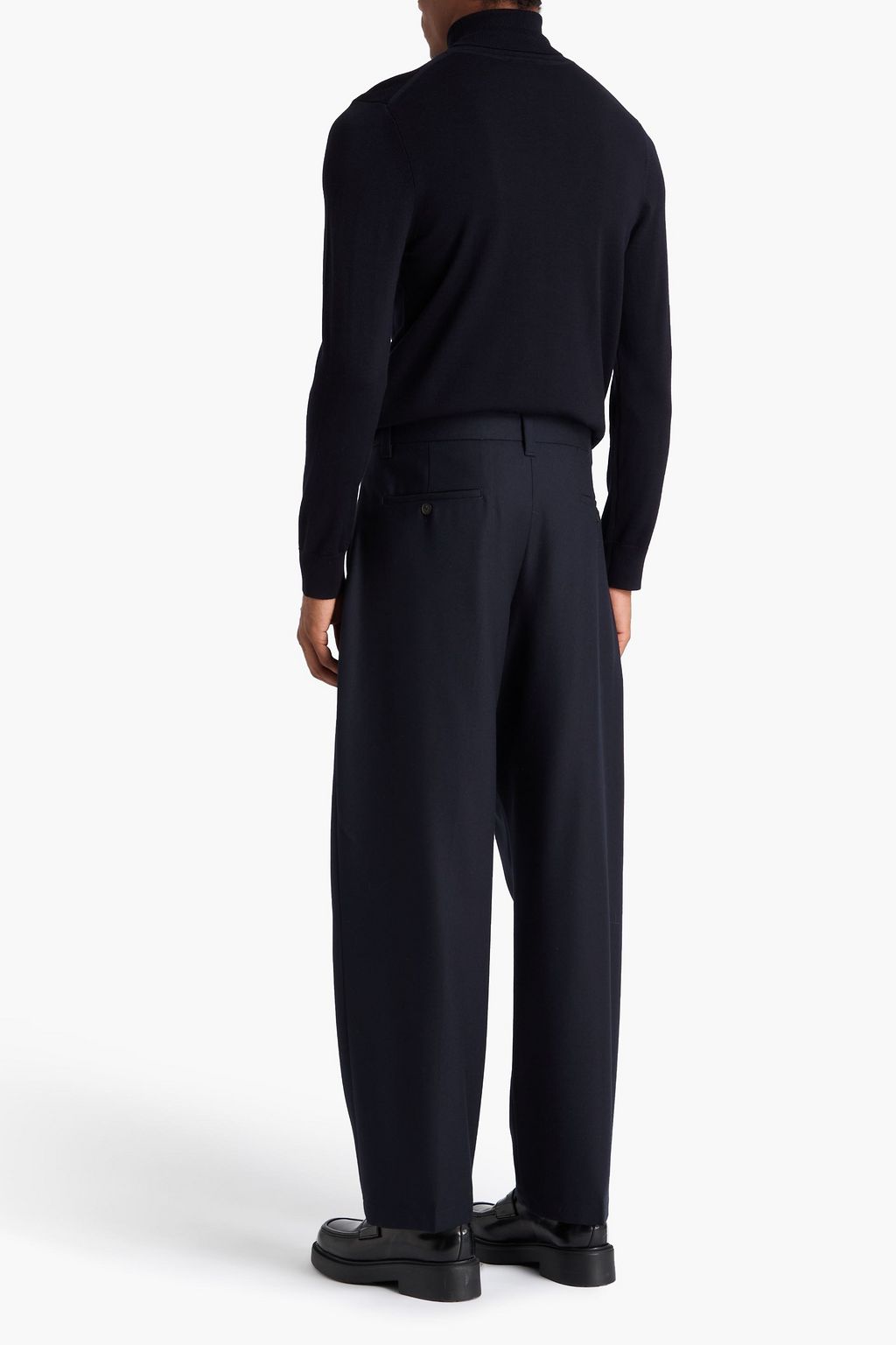 SANDRO Wool-twill pants