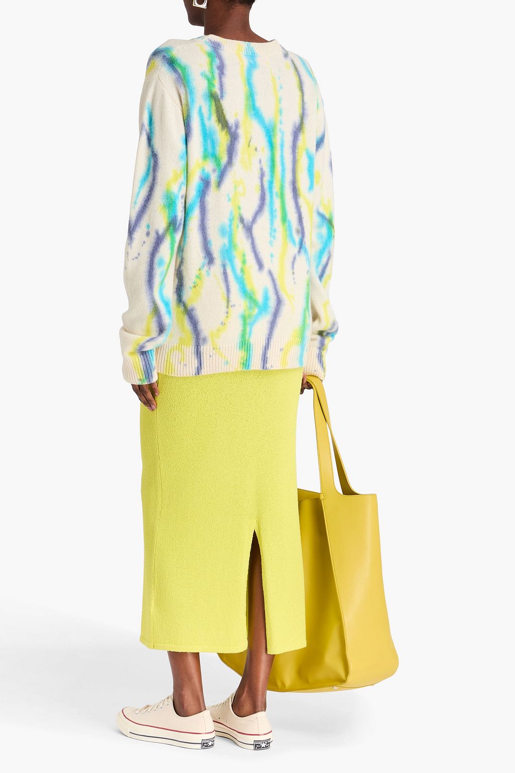THE ELDER STATESMAN Tie-dyed cashmere sweater