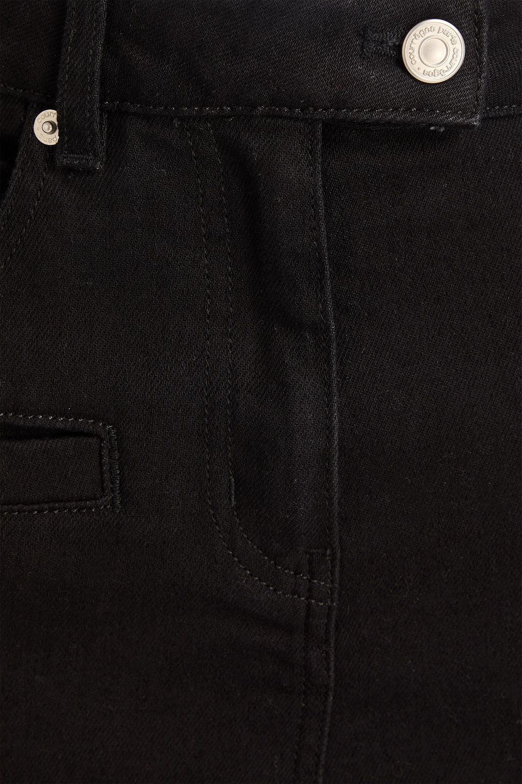 COURRÈGES Cutout high-rise flared jeans