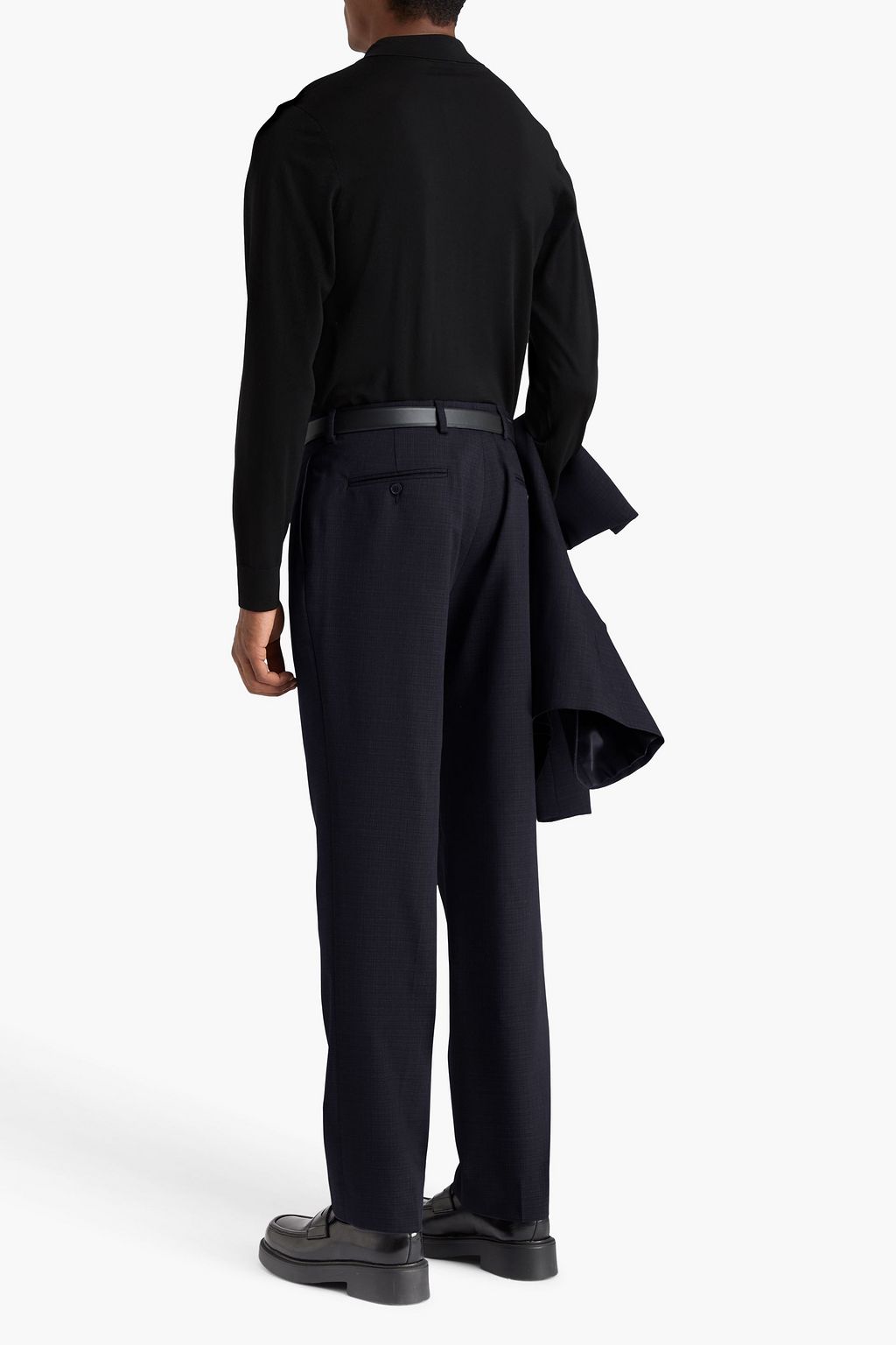 SANDRO Wool-twill pants