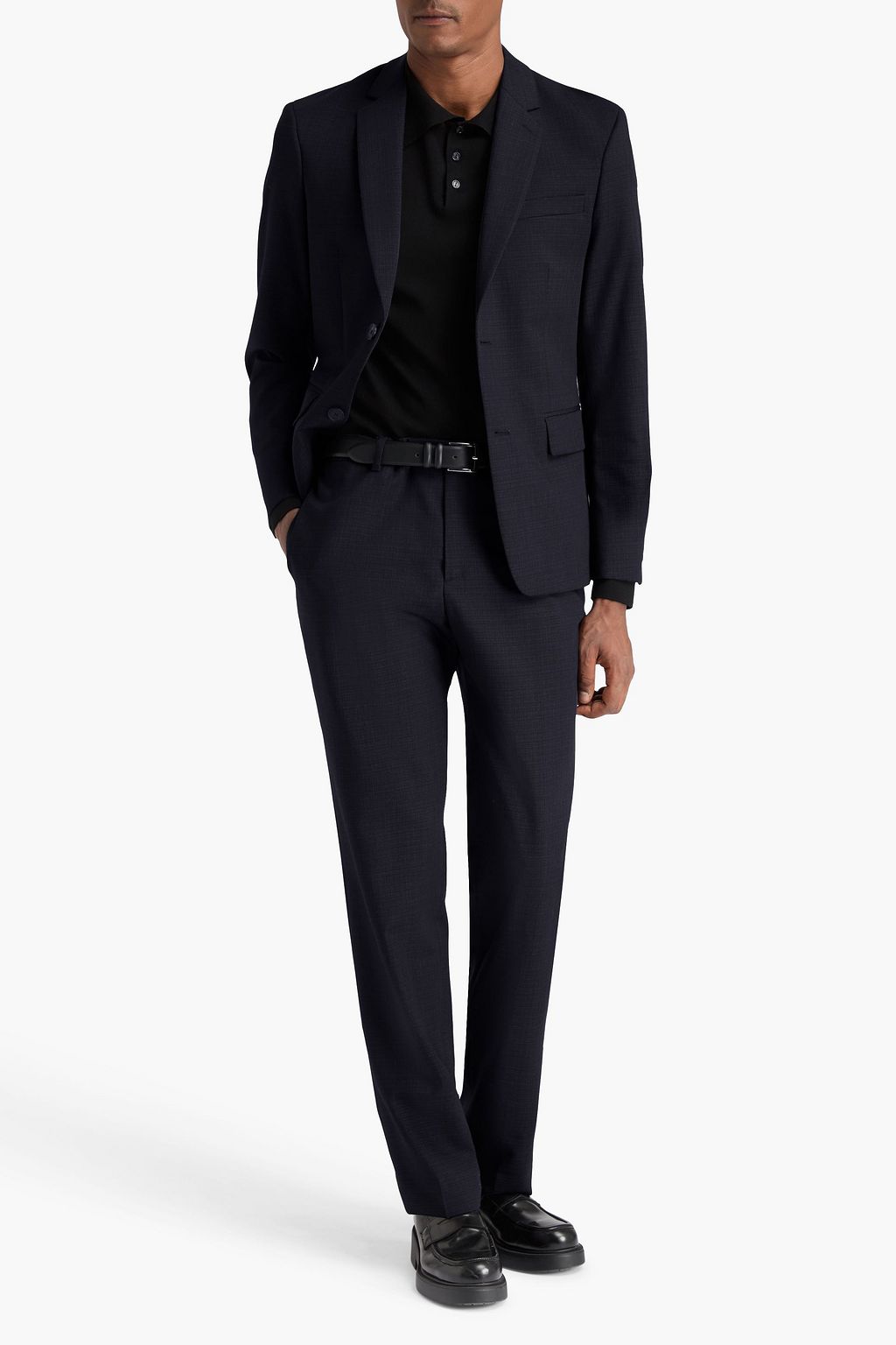 SANDRO Wool-twill pants