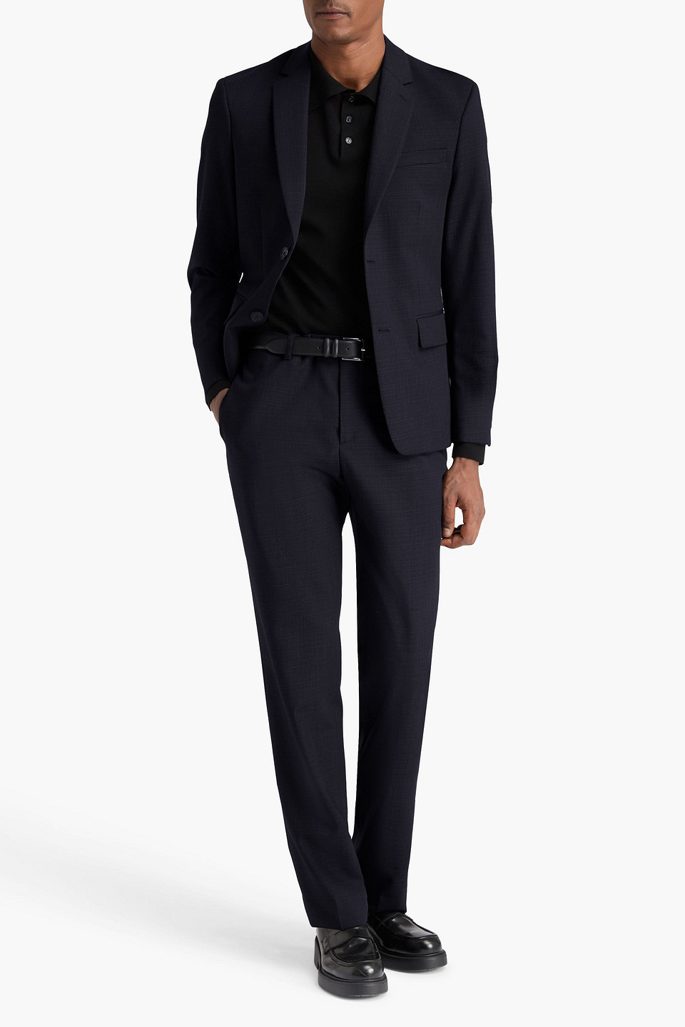  Sandro - Wool-twill Pants - Blue - Fr 42 