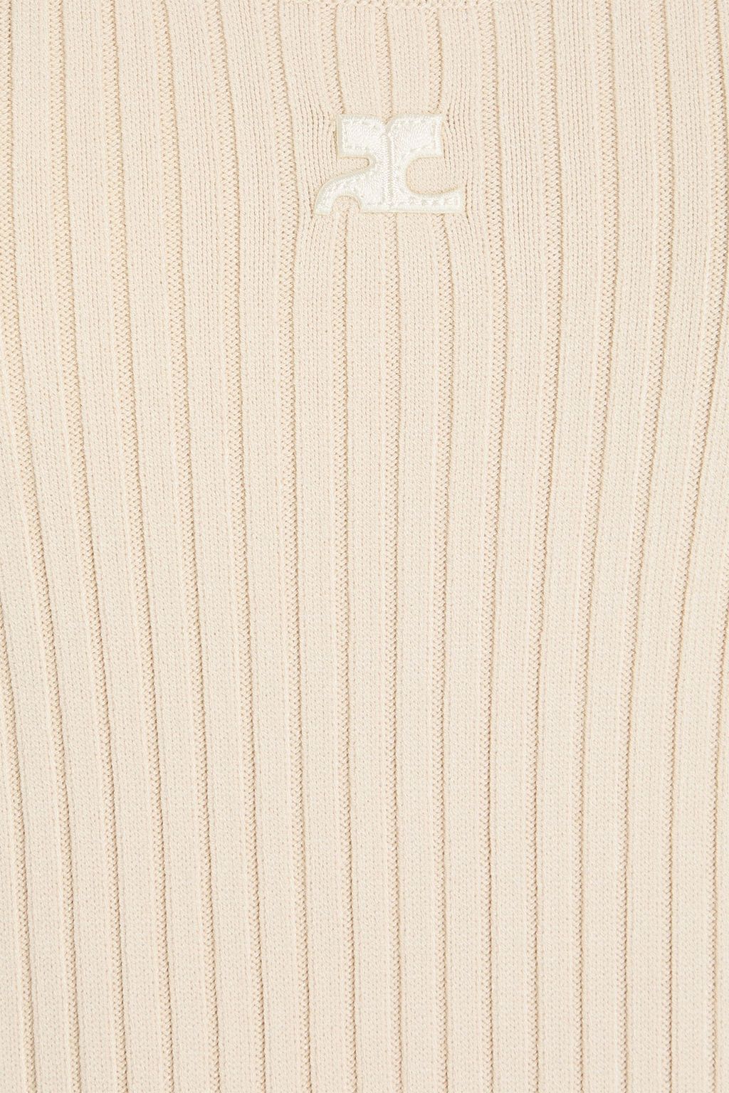 COURRÈGES Body aus Rippstrick