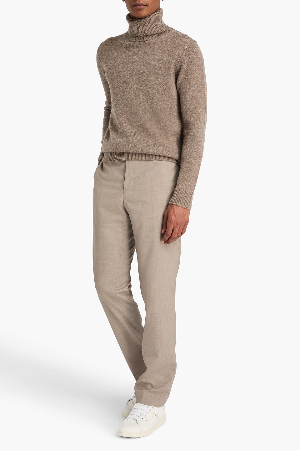 SANDRO WOOL-CREPE PANTS