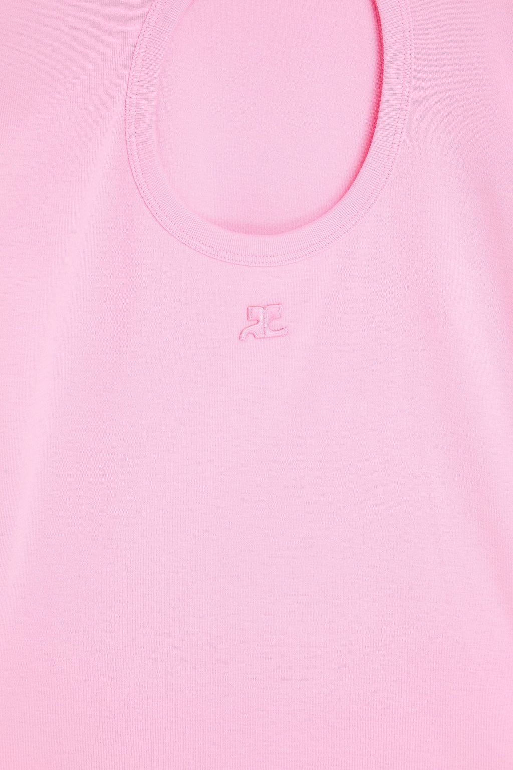 COURRÈGES コットンジャージー Tシャツ カットアウト