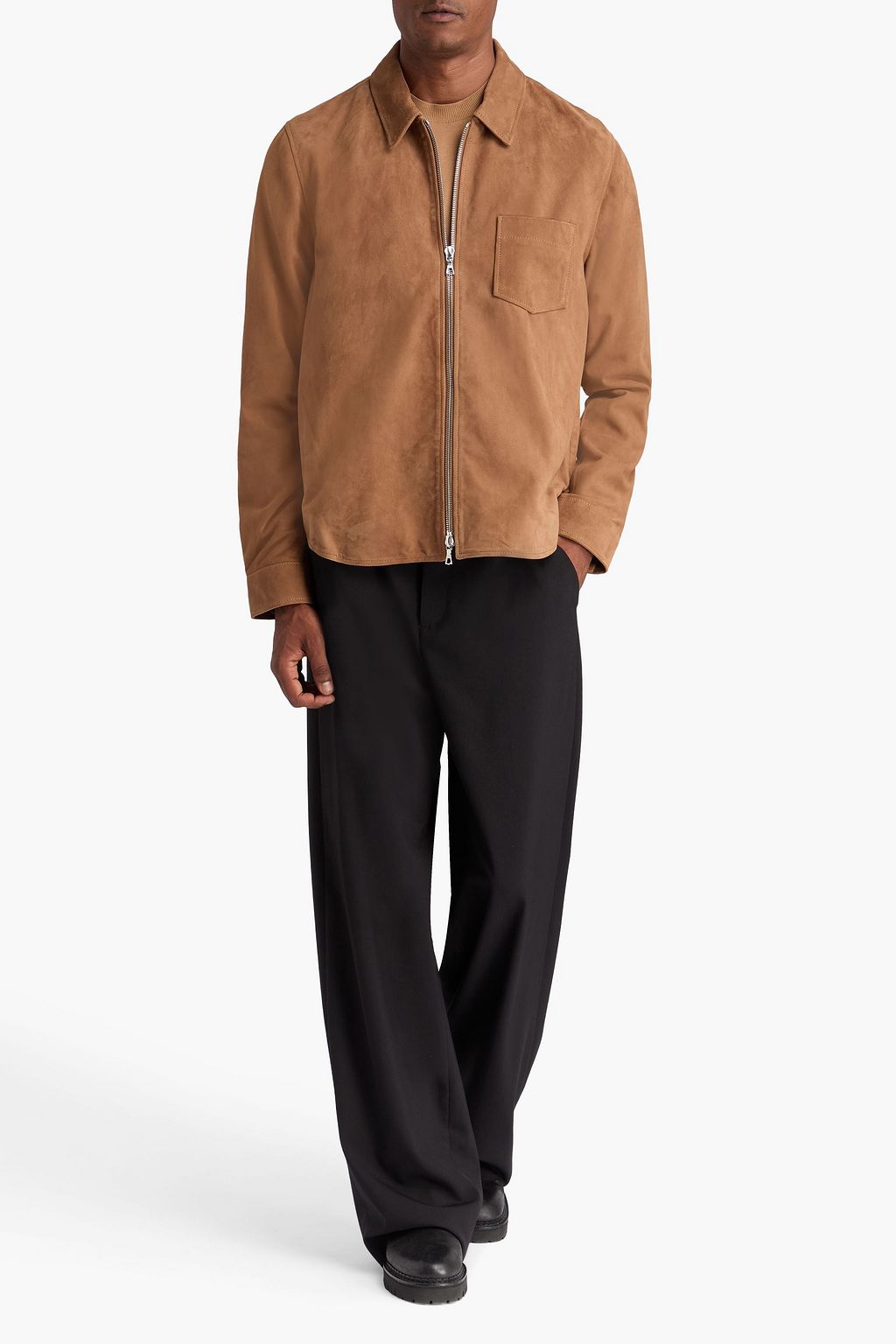 OFFICINE GÉNÉRALE Sid suede overshirt
