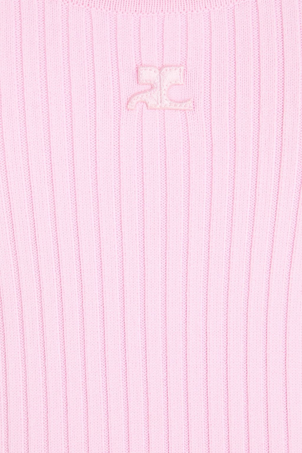COURRÈGES Body aus Rippstrick