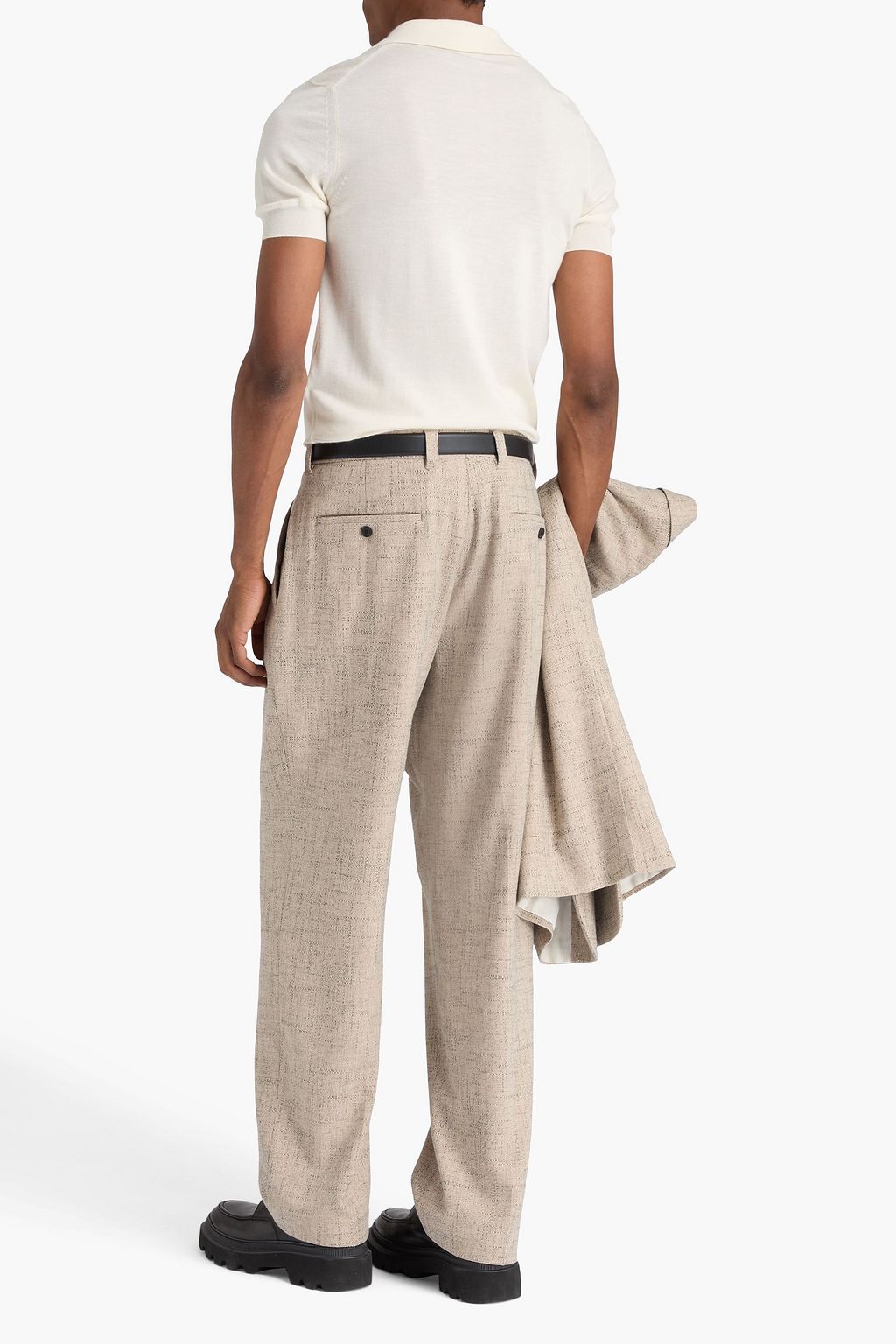 SANDRO Tweed suit pants