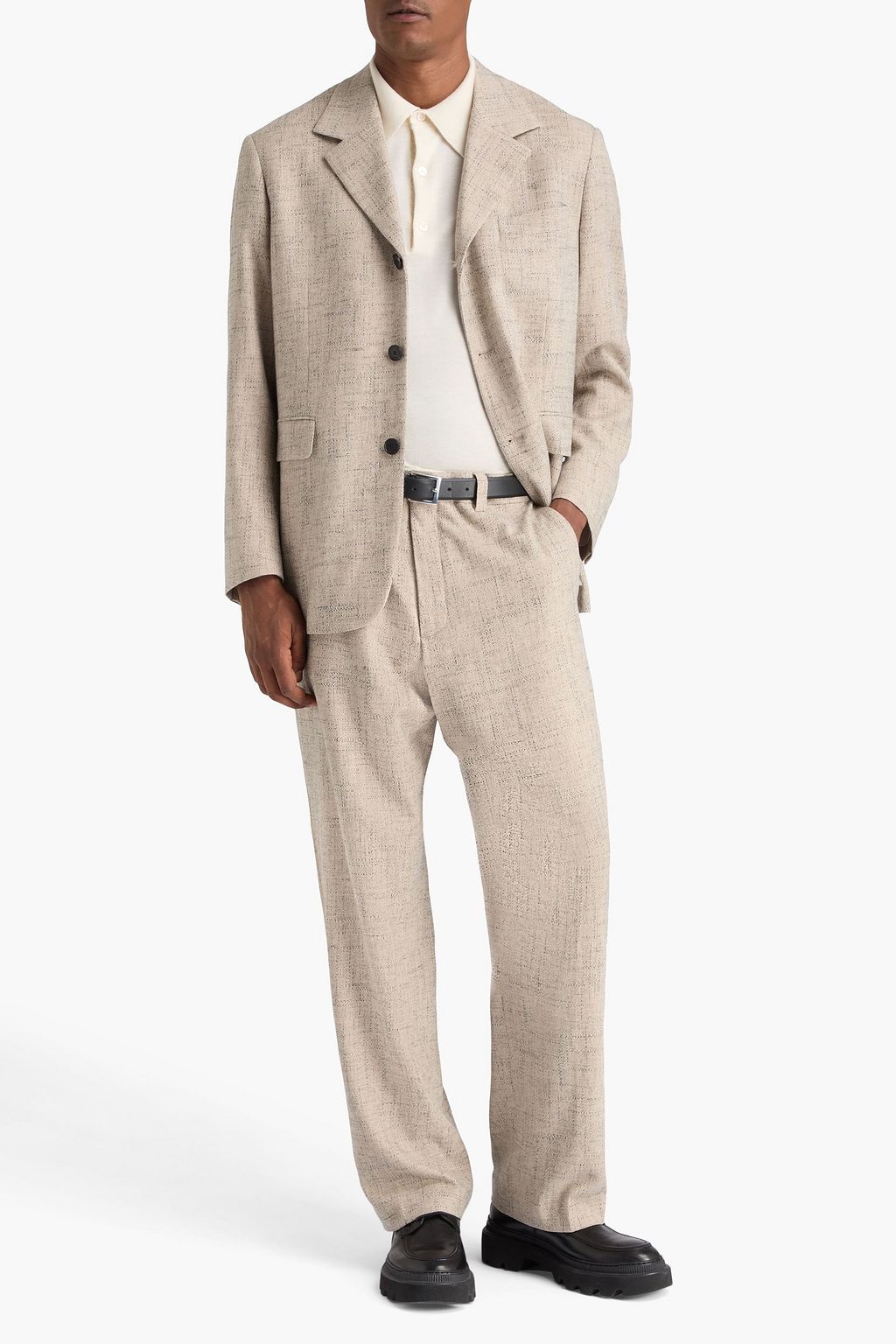 SANDRO Tweed suit pants