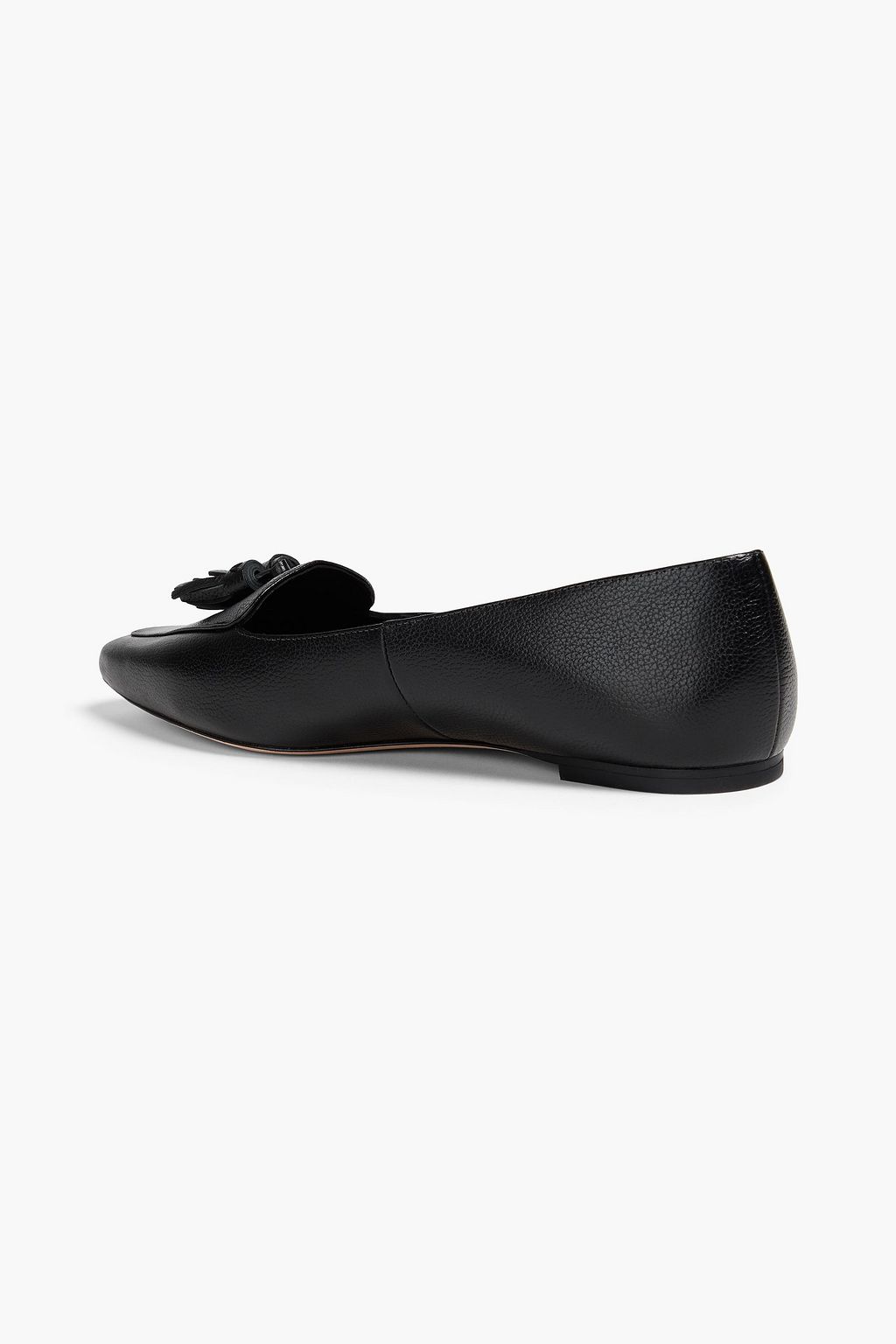 VERONICA BEARD Cleo tasseled pebbled-leather loafers