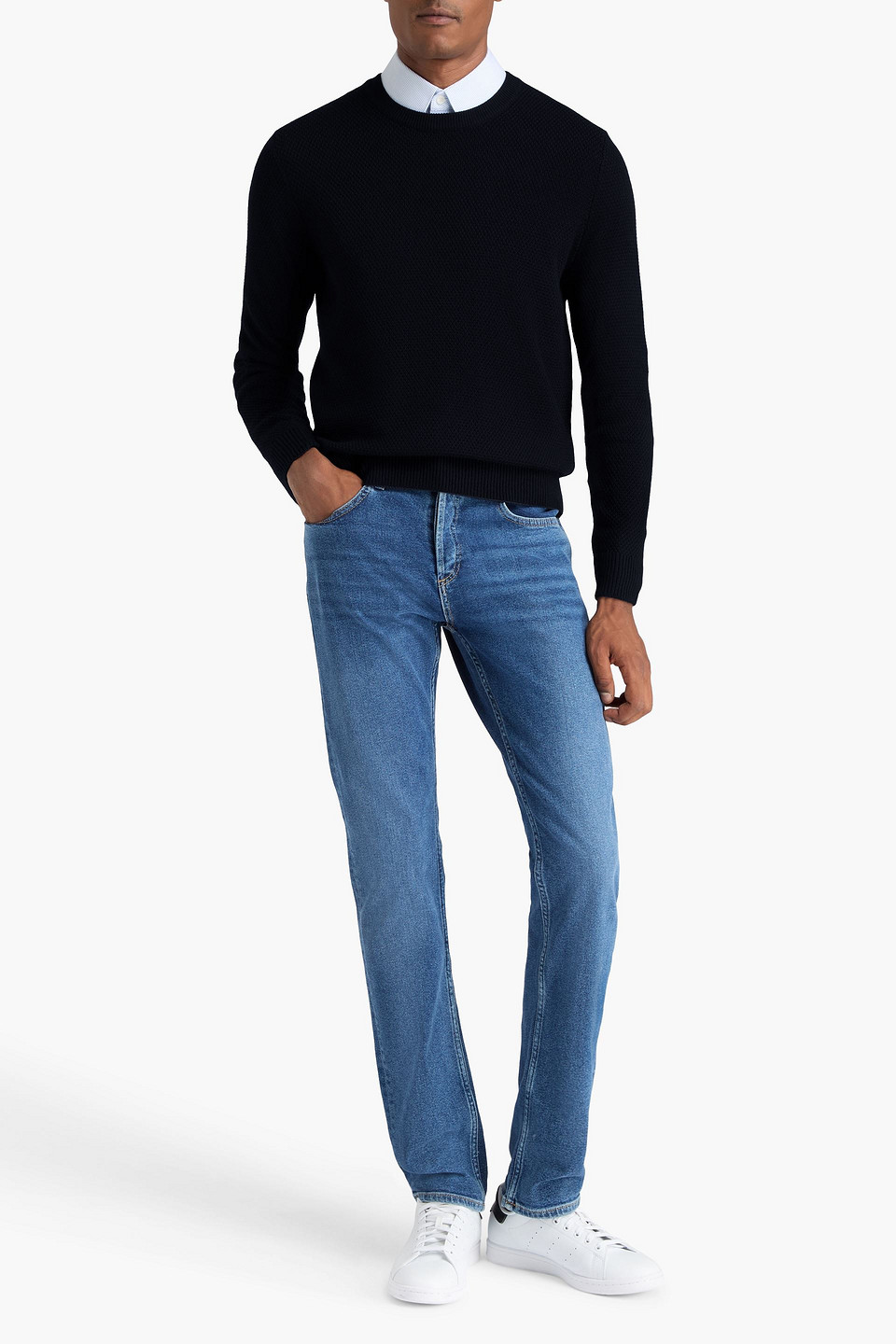  Sandro - Wool-blend Sweater - Blue - Xs 
