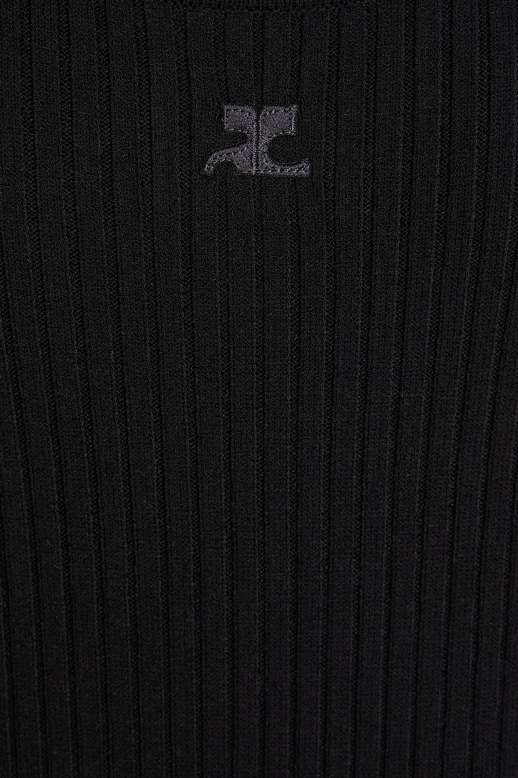 COURRÈGES Body aus Rippstrick