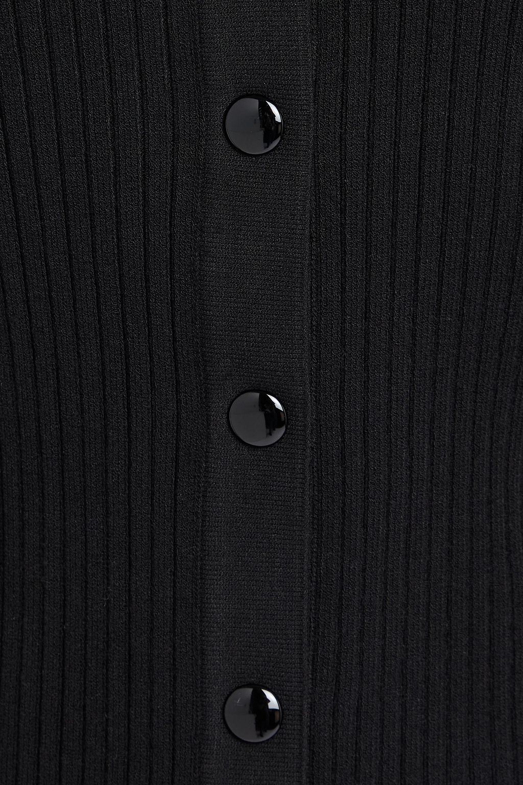 COURRÈGES リブ編みニット カーディガン