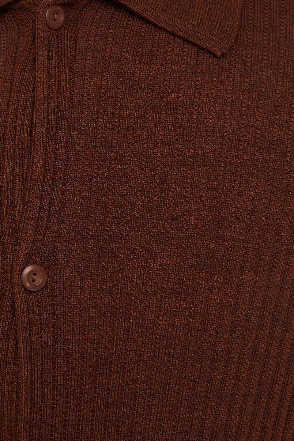 SANDRO ADAM RIBBED WOOL-BLEND CARDIGAN