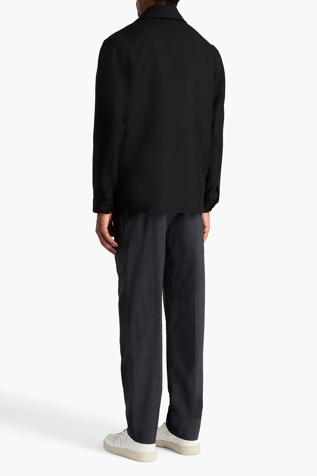 SANDRO Twill overshirt