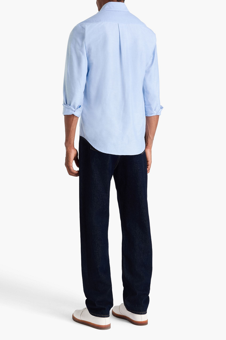  Sandro - Hemd Aus Baumwoll-oxford - Blau - Xs 