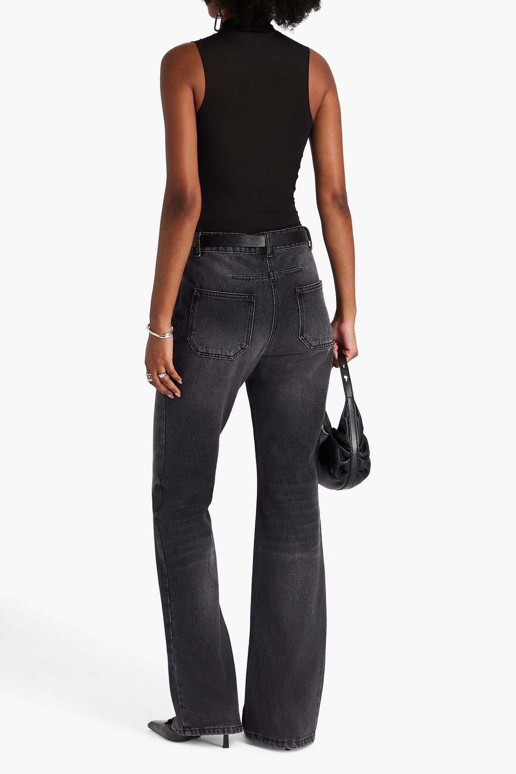 COURRÈGES Body aus Stretch-Jersey