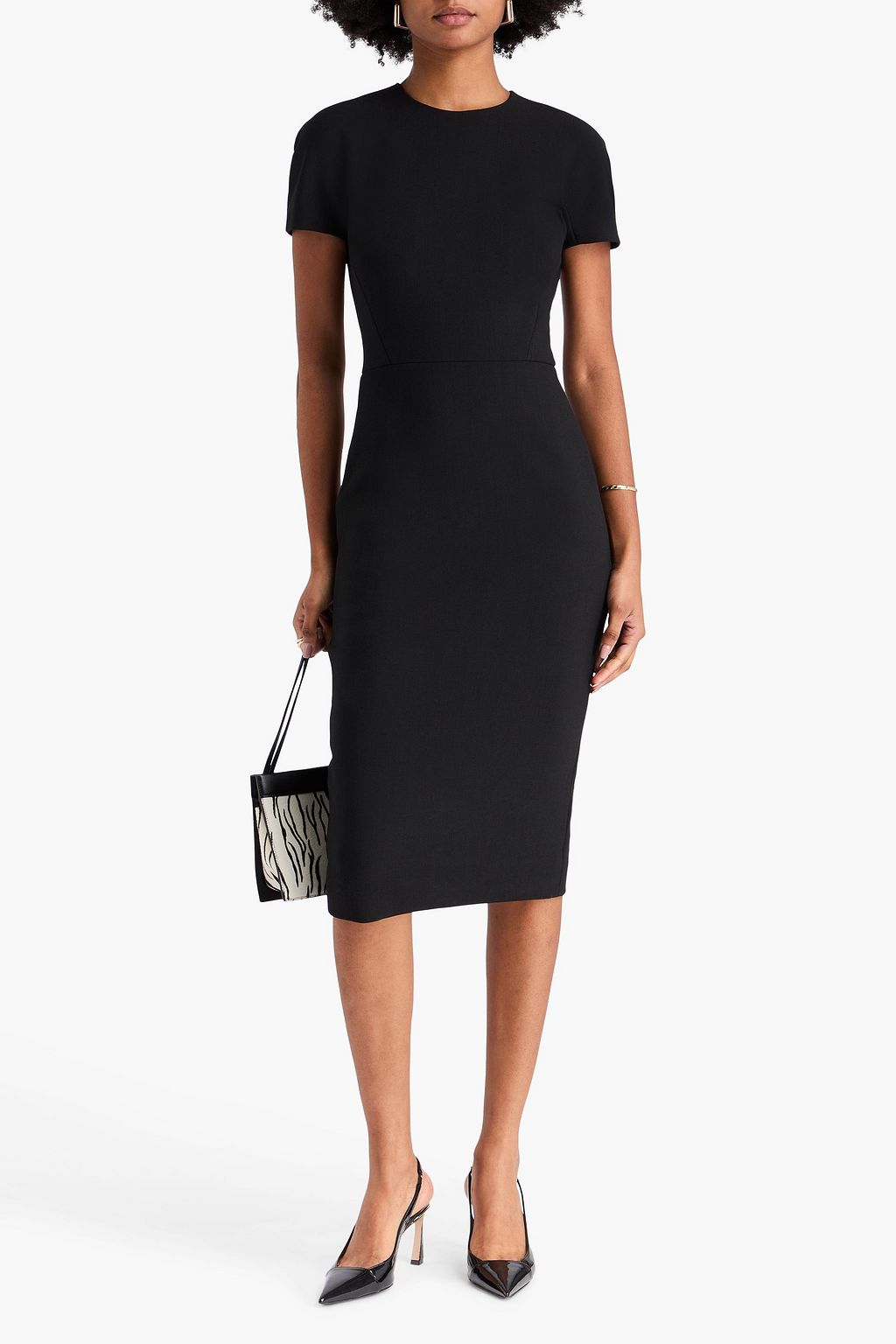 VICTORIA BECKHAM クレープ ミディワンピース