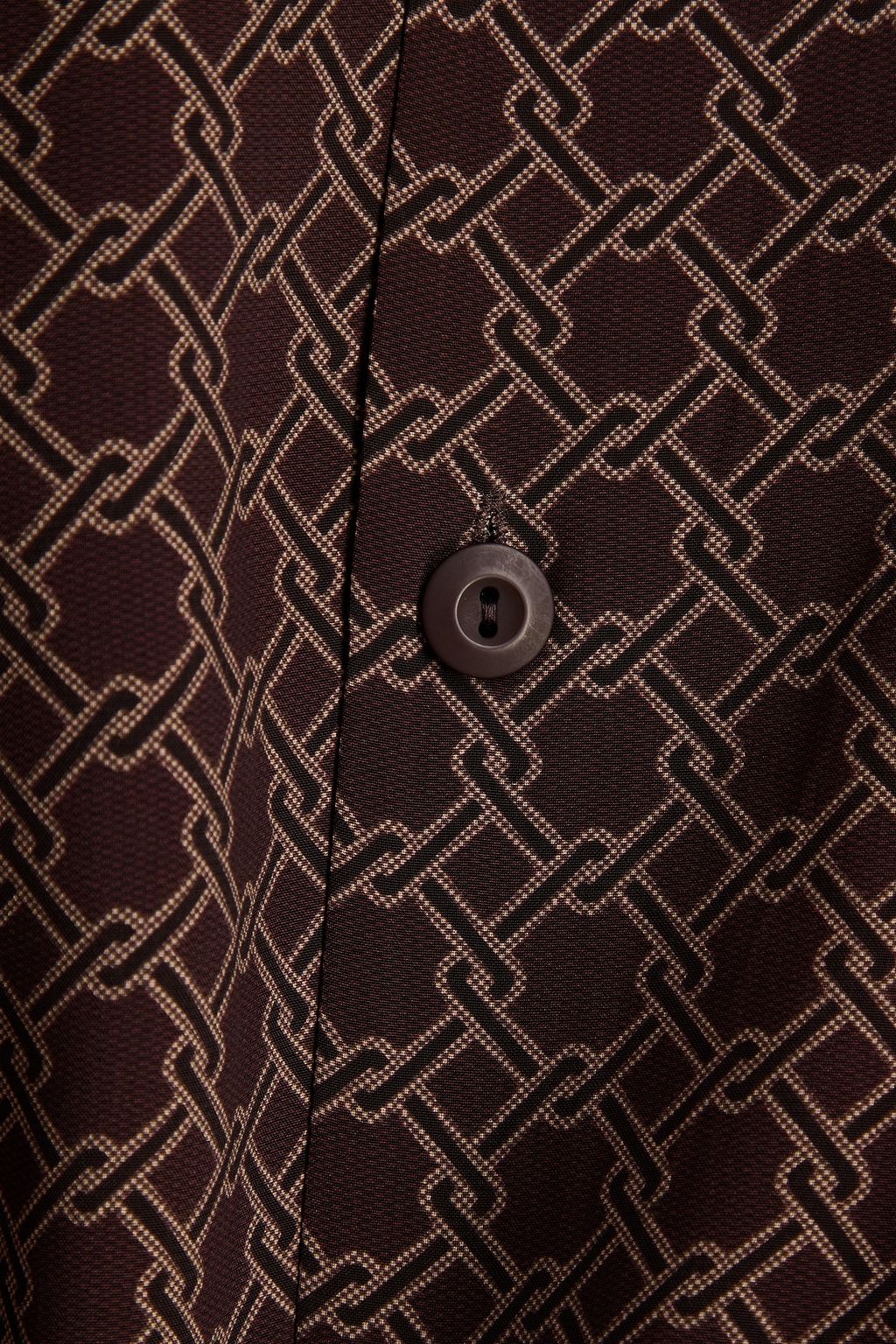 SANDRO クレープ シャツ プリント入り