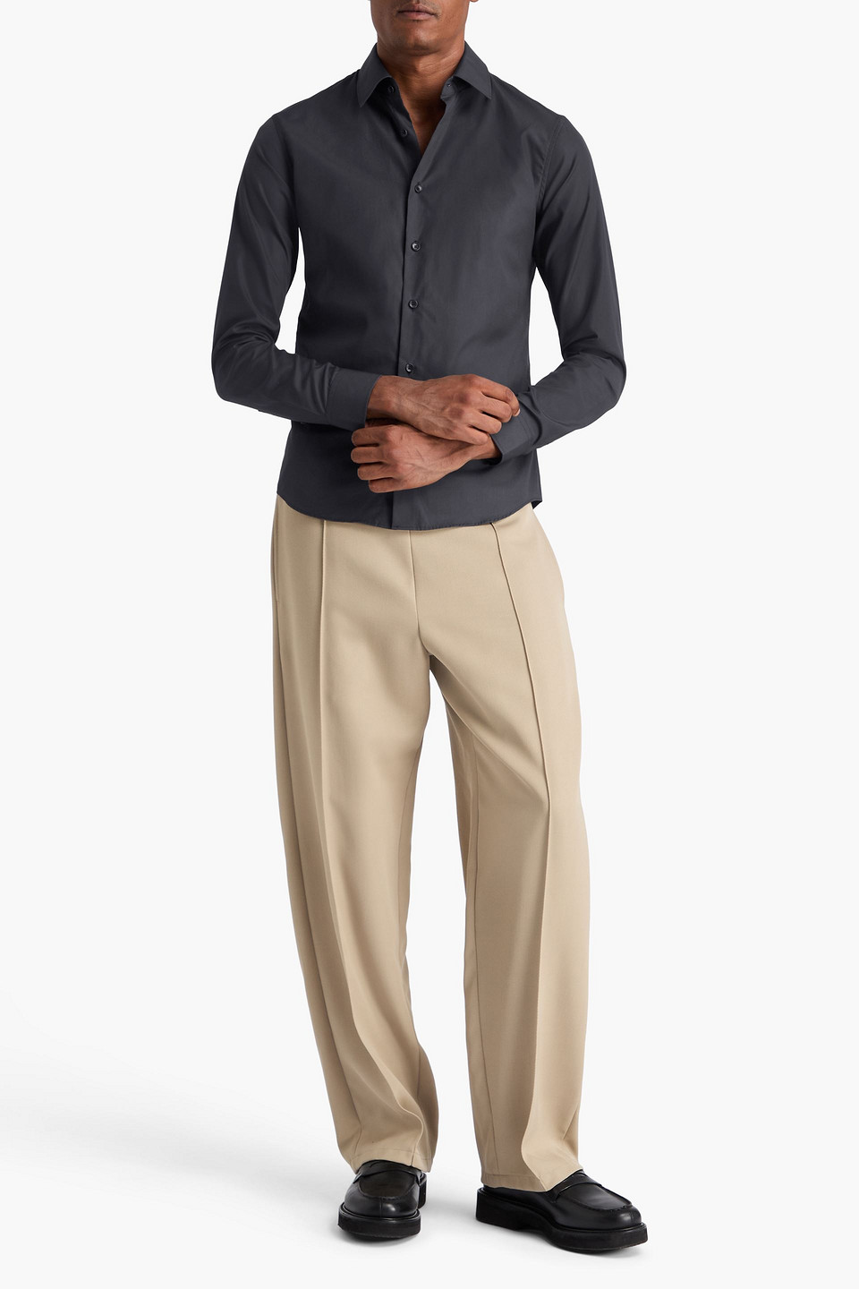 SANDRO COTTON-POPLIN SHIRT