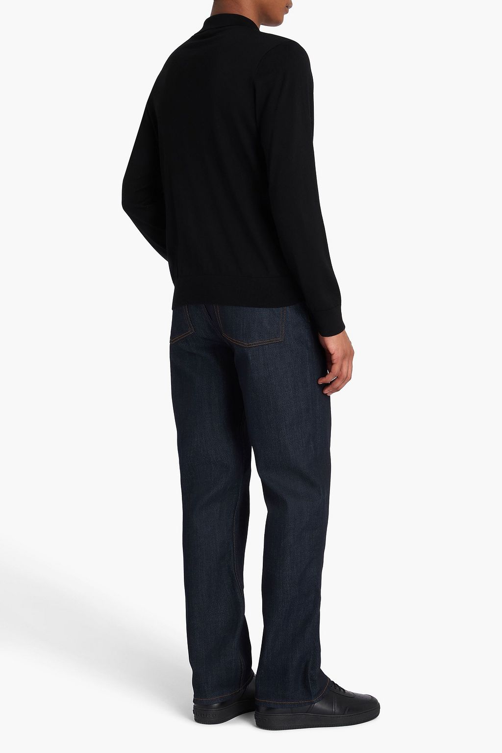SANDRO Wool polo sweater