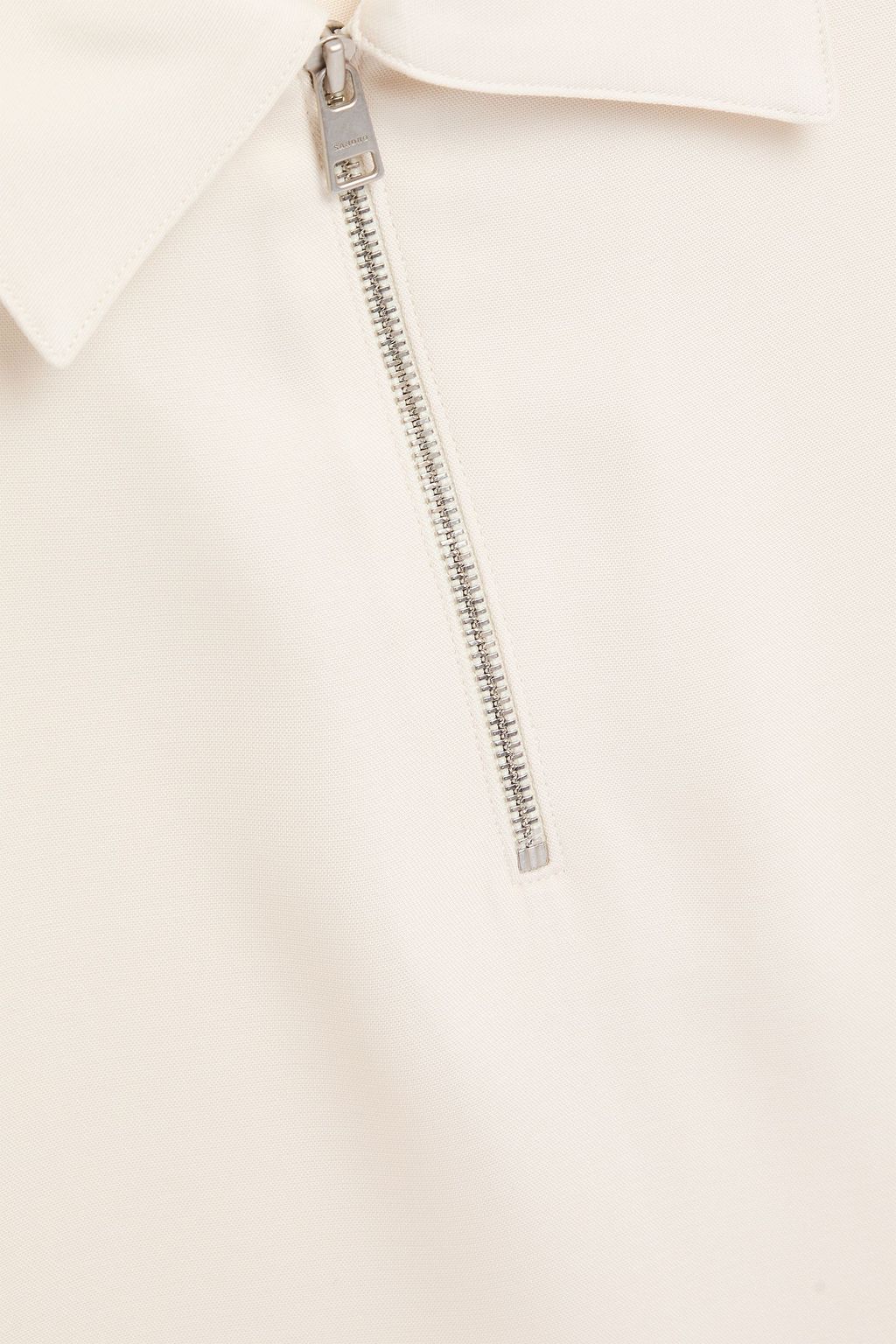 SANDRO Crepe polo shirt