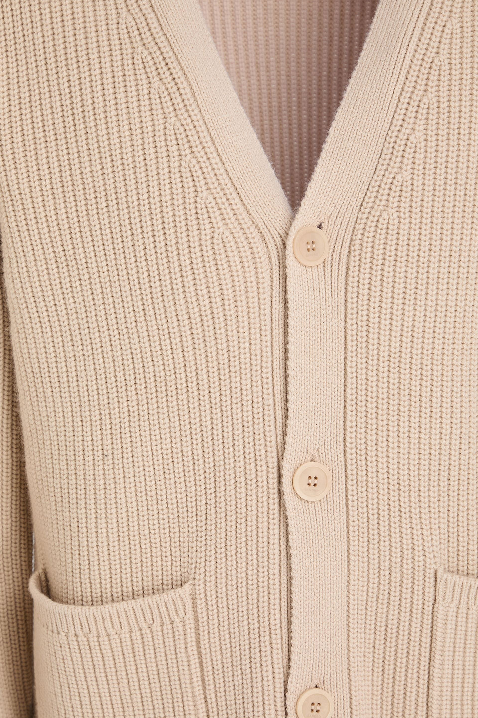 SANDRO WOOL AND CASHMERE-BLEND CARDIGAN