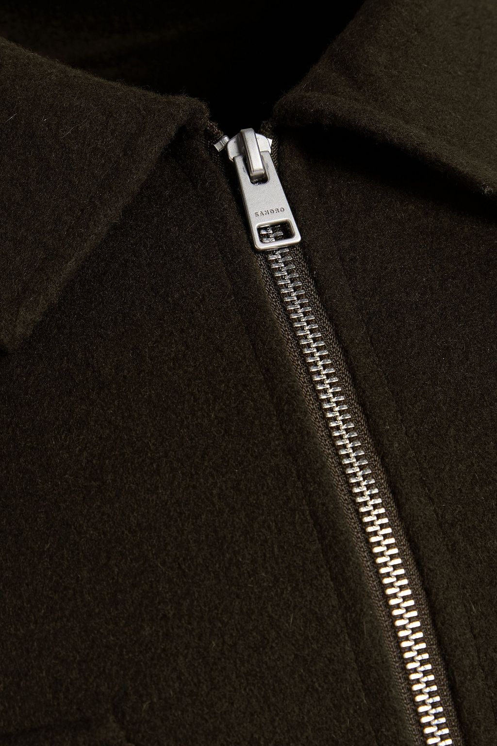 SANDRO Wool-blend felt jacket