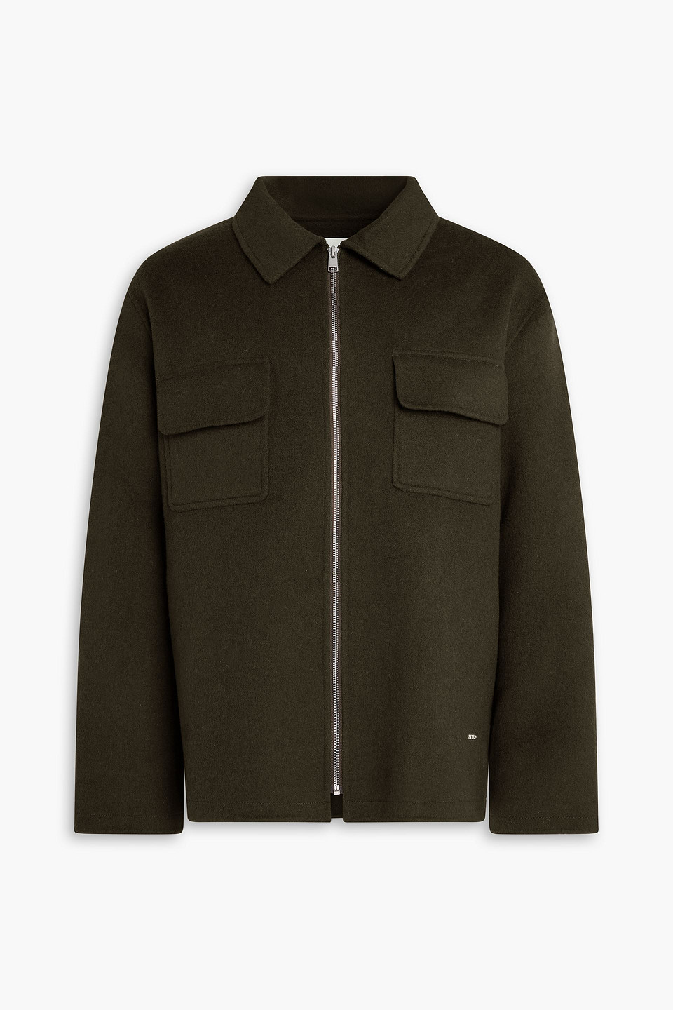 SANDRO WOOL-BLEND FELT JACKET