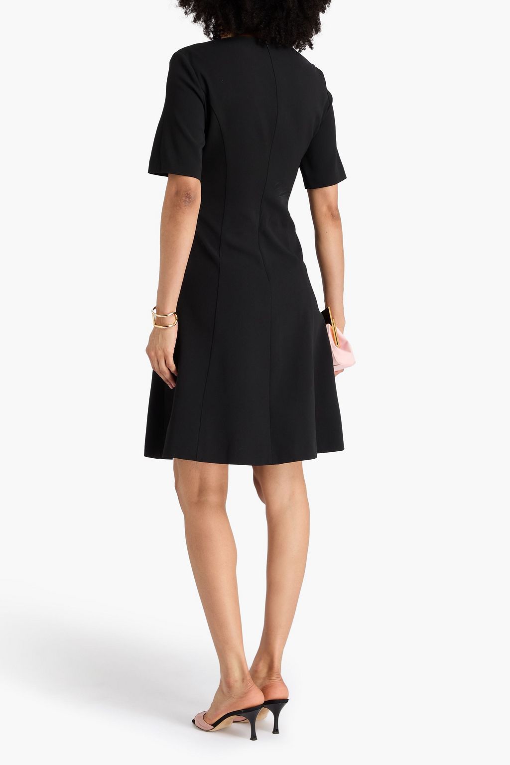 BOUTIQUE MOSCHINO Satin and crepe dress