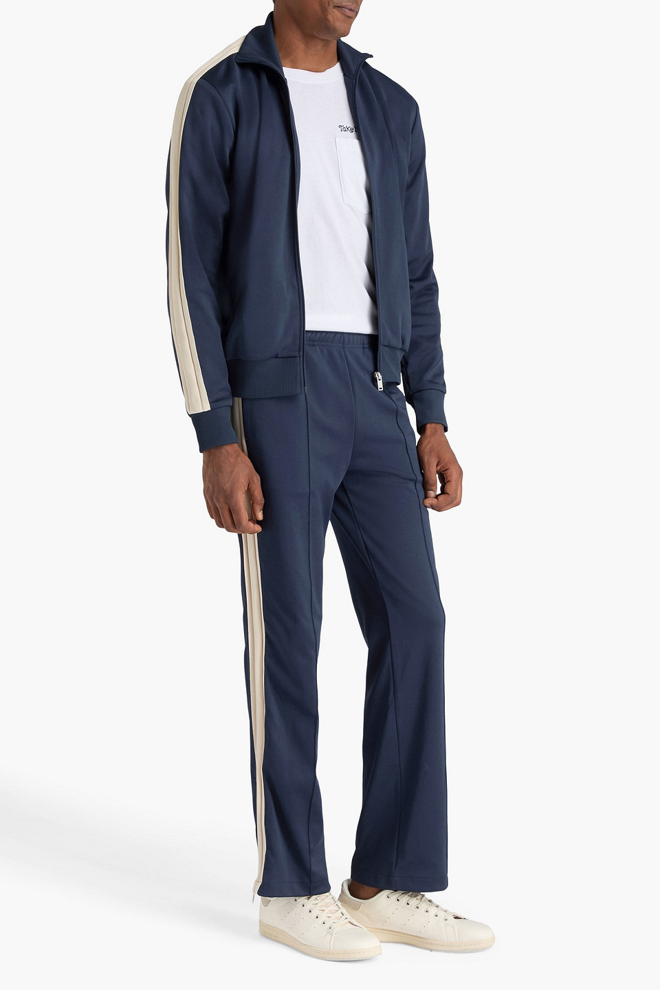  Sandro - Track Pants Aus Technischem Jersey - Blau - Xs 