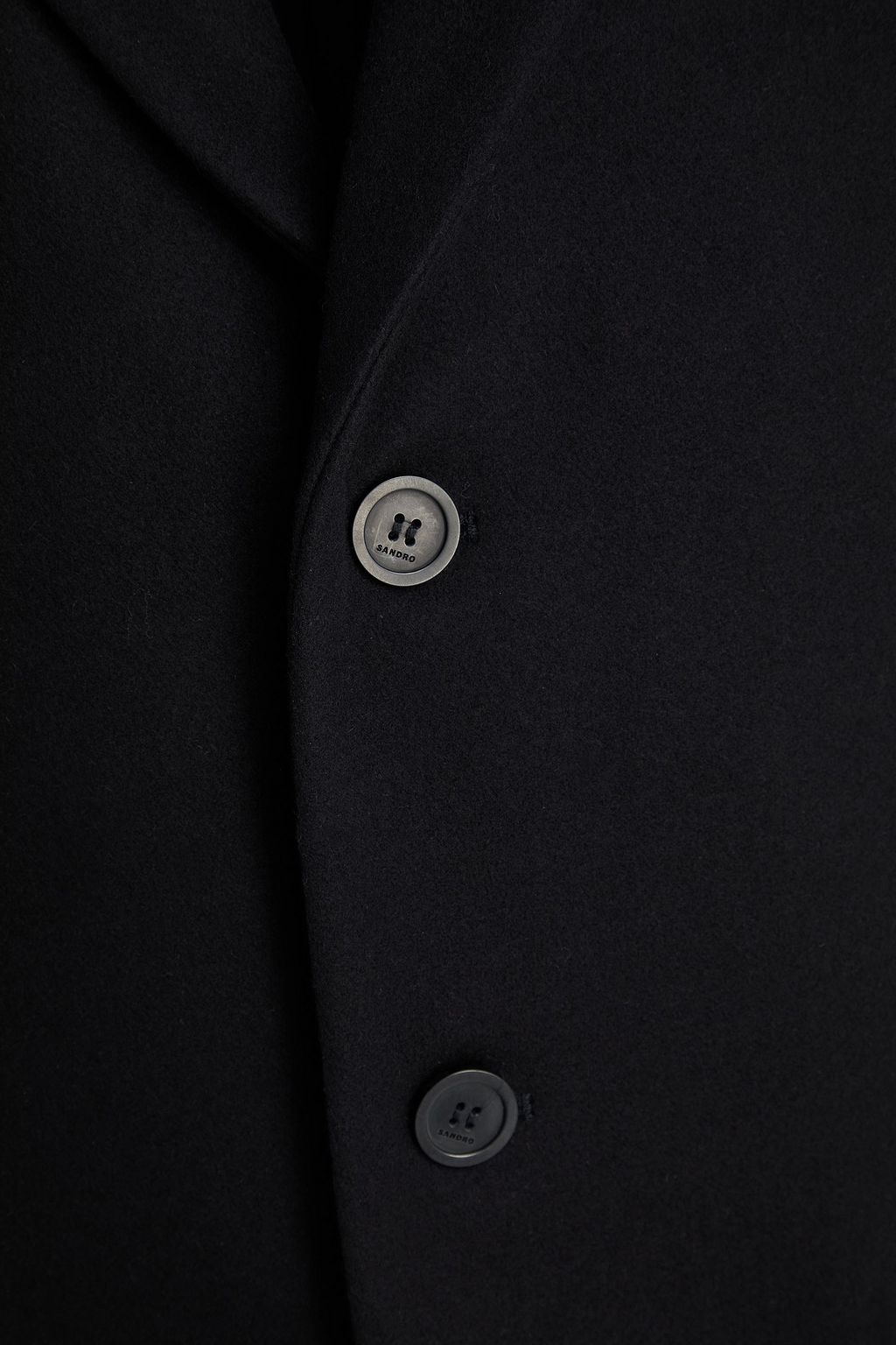 SANDRO Wool-blend felt coat