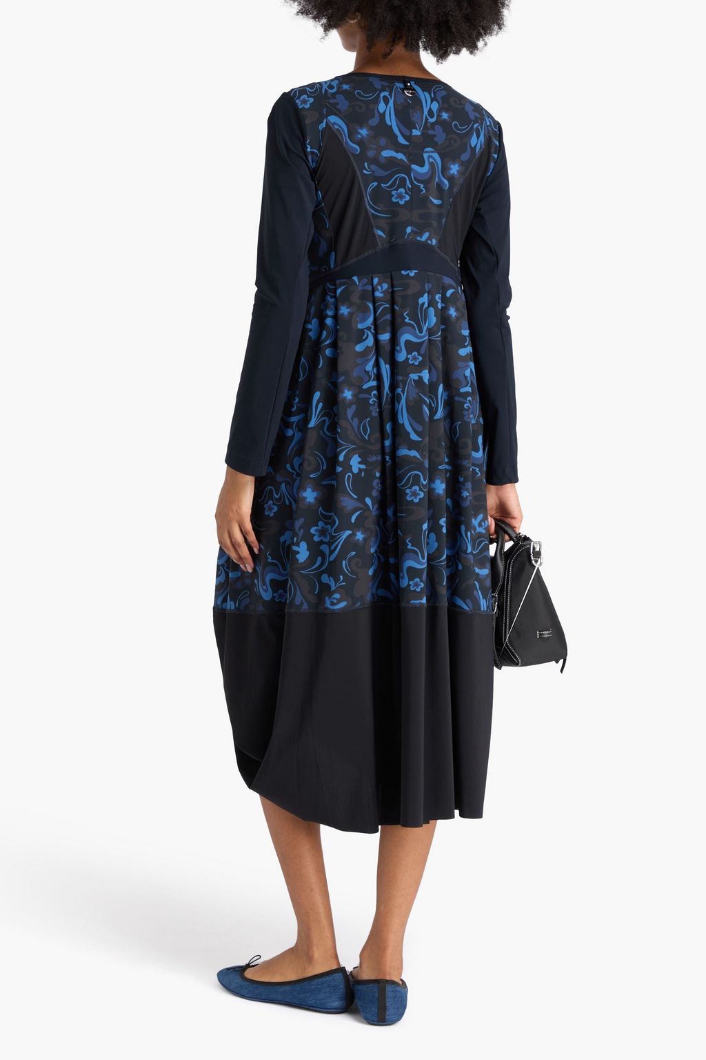 HIGH Patchwork floral-print stretch-jersey midi dress