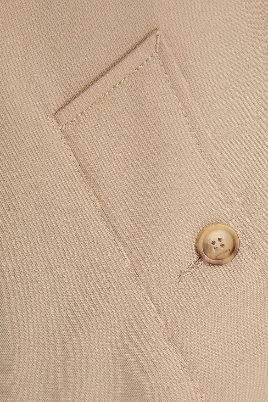 SANDRO Twill coat