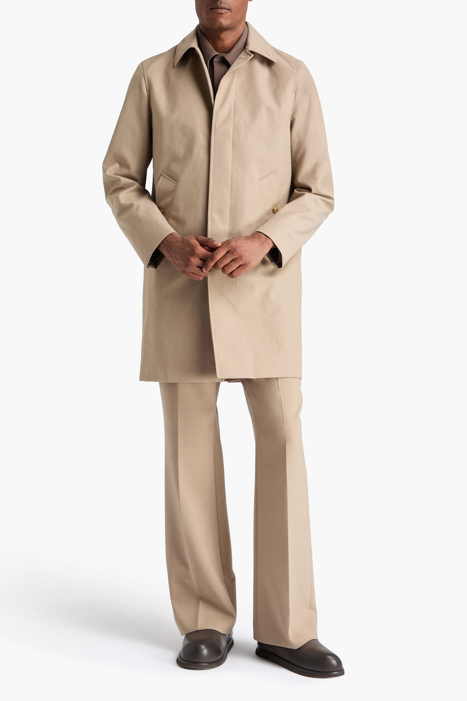  Sandro - Twill Coat - Neutral - Xs 