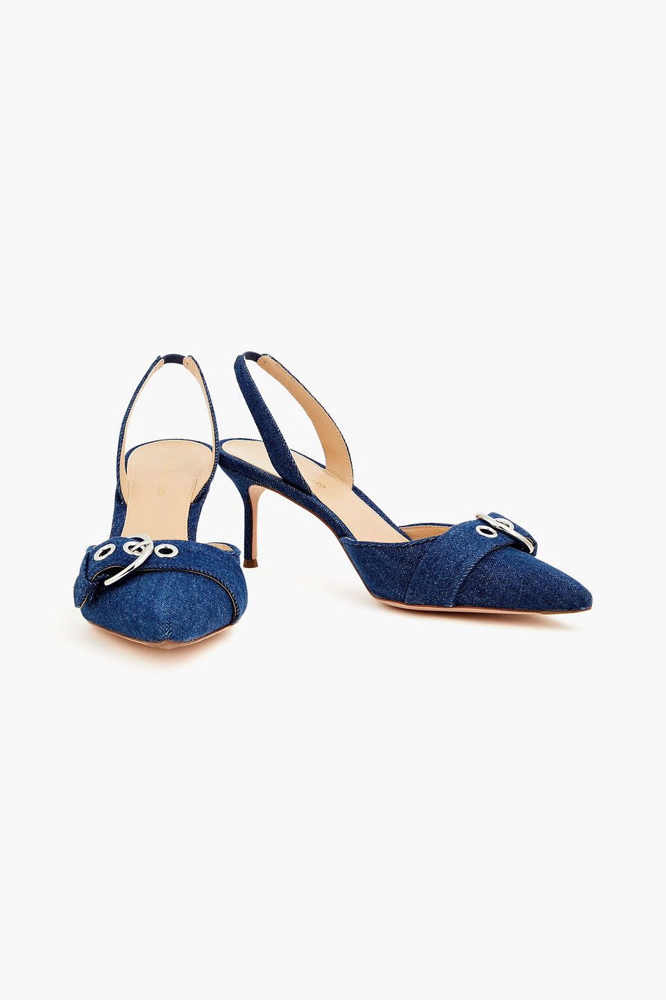  Veronica Beard - Roxy Slingback-pumps Aus Denim Mit Schnalle - Blau - Us 6.5 