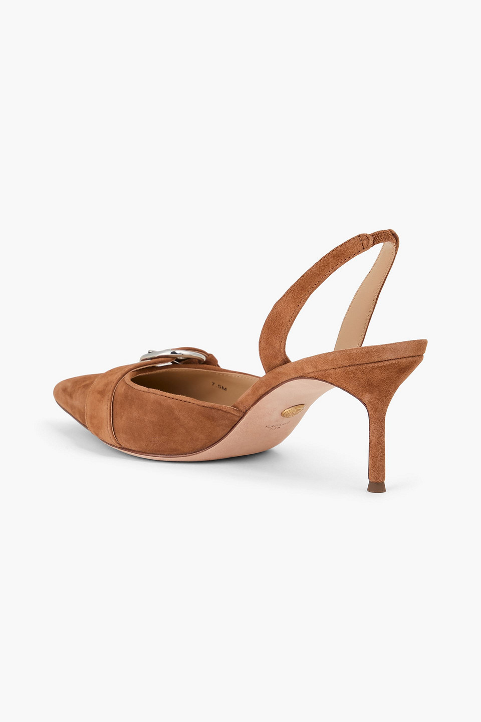  Veronica Beard - Roxy Slingback-pumps Aus Veloursleder Mit Schnalle - Braun - Us 6.5 
