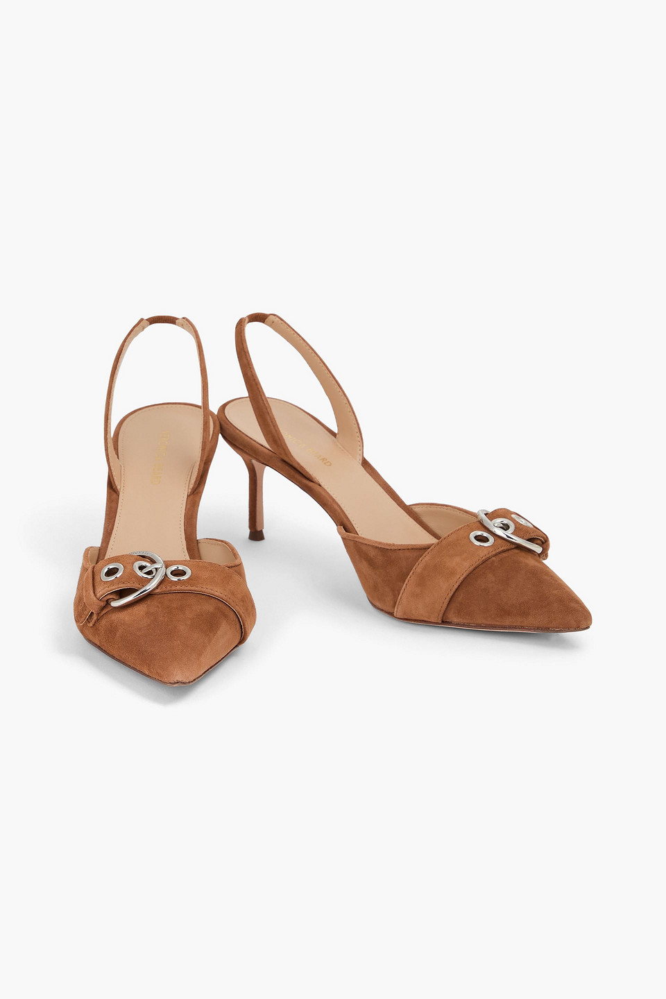  Veronica Beard - Roxy Slingback-pumps Aus Veloursleder Mit Schnalle - Braun - Us 6.5 