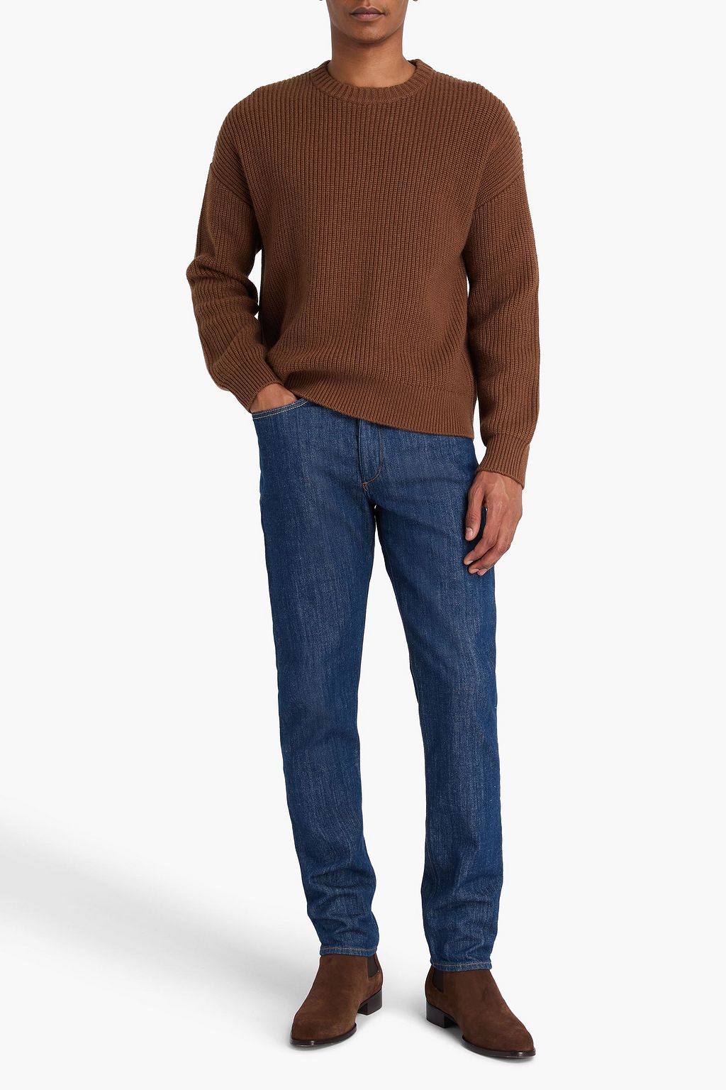 SANDRO Wool and cashmere-blend sweater