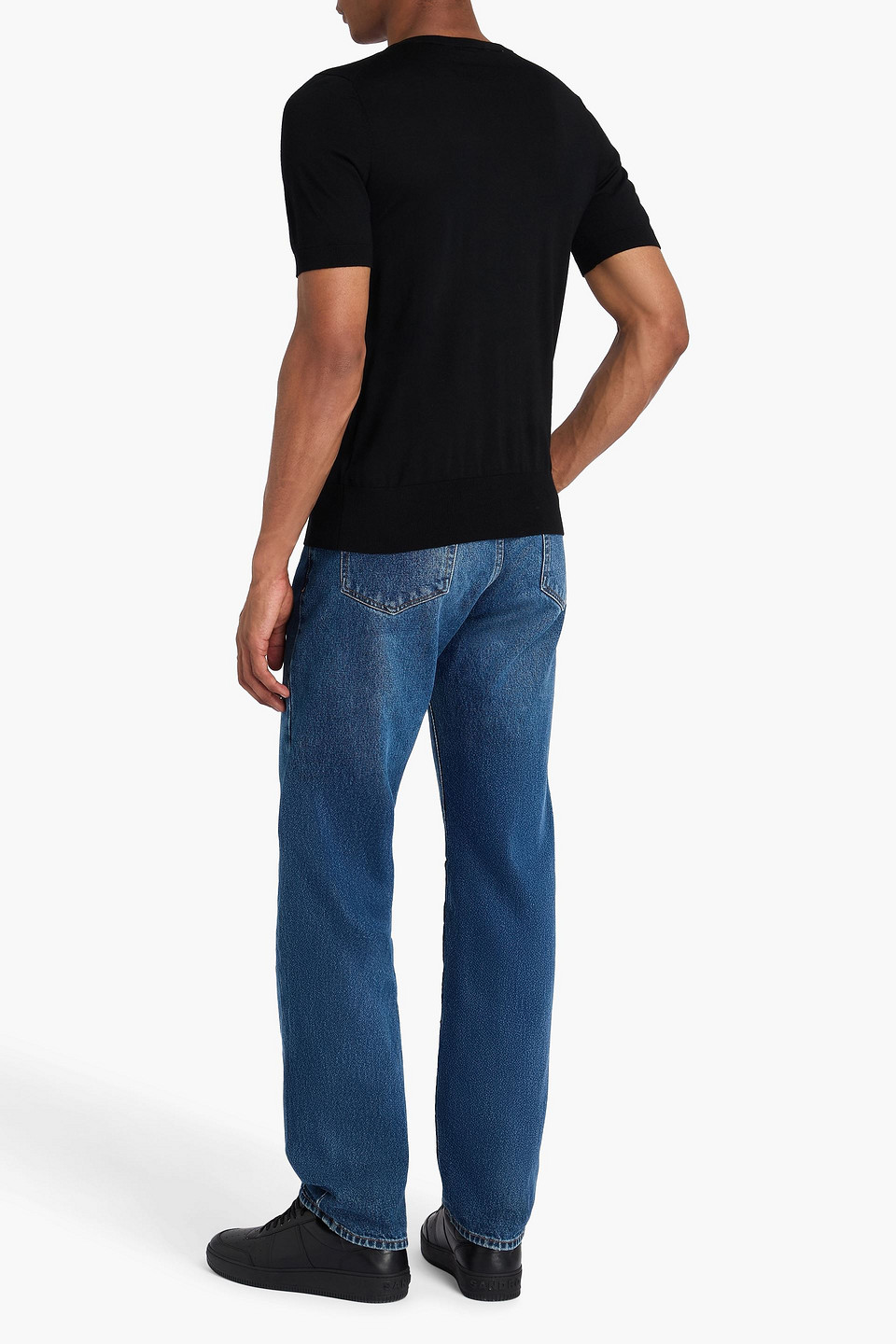  Sandro - T-shirt Aus Wolle - Schwarz - Xs 