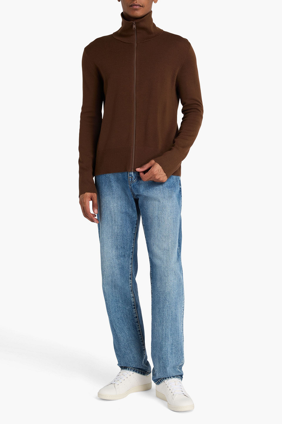  Sandro - Cardigan Aus Einer Wollmischung - Braun - M 