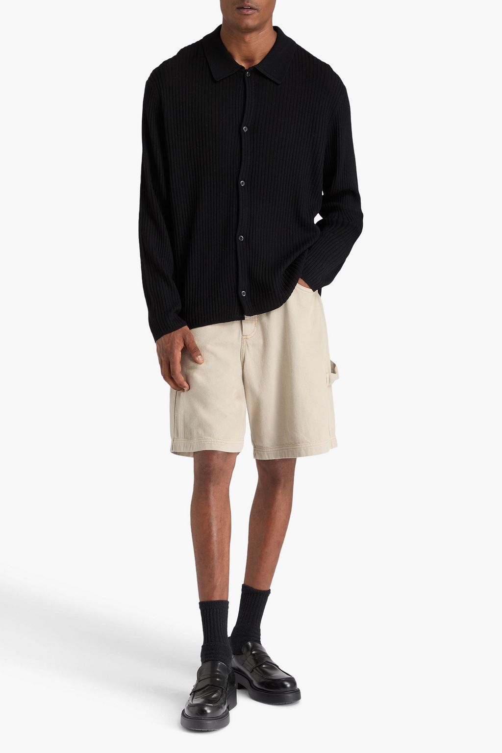 SANDRO Adam wool-blend cardigan